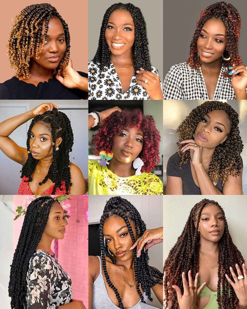 KAVSORAPI Passion Twist Hair,30 Inch Passion Twist Braiding Hair,Long Pre Looped Crochet Twist Jumbo Pre-twisted Two Strand Braids 8 Packs (T350/Ombre Ginger Red)