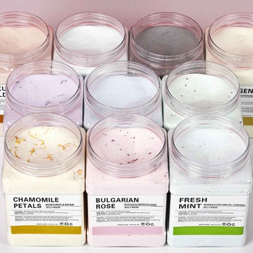 YMEYFAN Jelly Mask for Facials Professional Face Mask Bulk Wholesale, Jelly Mask Powder for Estheticians Supplies Beauty Salon Spa Face Mask Skin Care, 23Fl Oz (6 Jar)