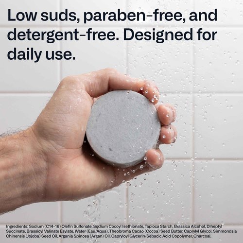 Modern Mammals Light Shampoo Bar - Gentler Wash for Better Hair, Minimalist Hair Care, Low Lather, Sensitive Scalps, No Poo, Vegan, Natural Ingredients, Fragrance-Free (4 Pack x 2.4oz Bars)