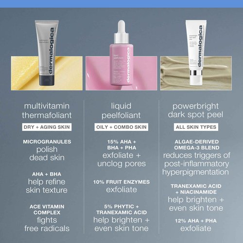 Dermalogica Liquid Peelfoliant with Glycolic Acid, Face Exfoliator Peel with AHA BHA PHA, Smooths Fine Lines and Wrinkles, Unclogs Pores, and Improve Skin Tone - 2 fl oz