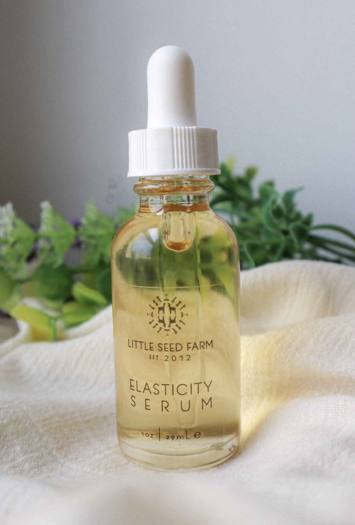 Little Seed Farm Geranium Rose Bundle - Moisturizer + Soap + Elasticity Serum + Facial Mist Toner