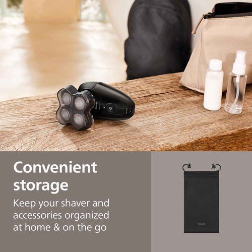 Philips Norelco Head Shaver Pro 5000 Series - Skull Shaver for Men and Women, 360° Flexing Head & ComfortCut Blades for Clean Shave, Gentle on Skin, Model HS5980/40