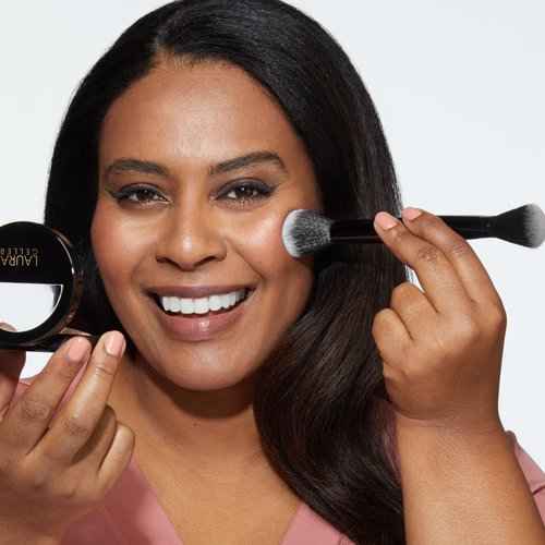 Baked Bronze-N-Brighten, Fair + Blush-n-Brighten, Pink Buttercream + Dual-Ended Blush & Bronzer Brush