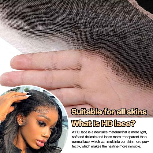 Loose Wave 13x4 Ear to Ear Lace Frontal Closure 100% Unprocessed Brazilian Virgin Human Hair Lace Frontal Closure Bleached Knots 180% Density Pre Plucked With Baby Hair Natural Color (22 Inch)
