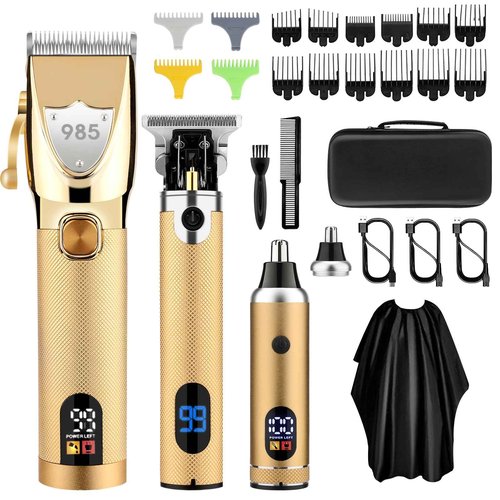 Adaife Professional Hair Clippers, Beard Trimmer for Men Electric Razor, Clippers and Trimmers Set Shavers for Men, Barber Clippers Hair Cutting Kit