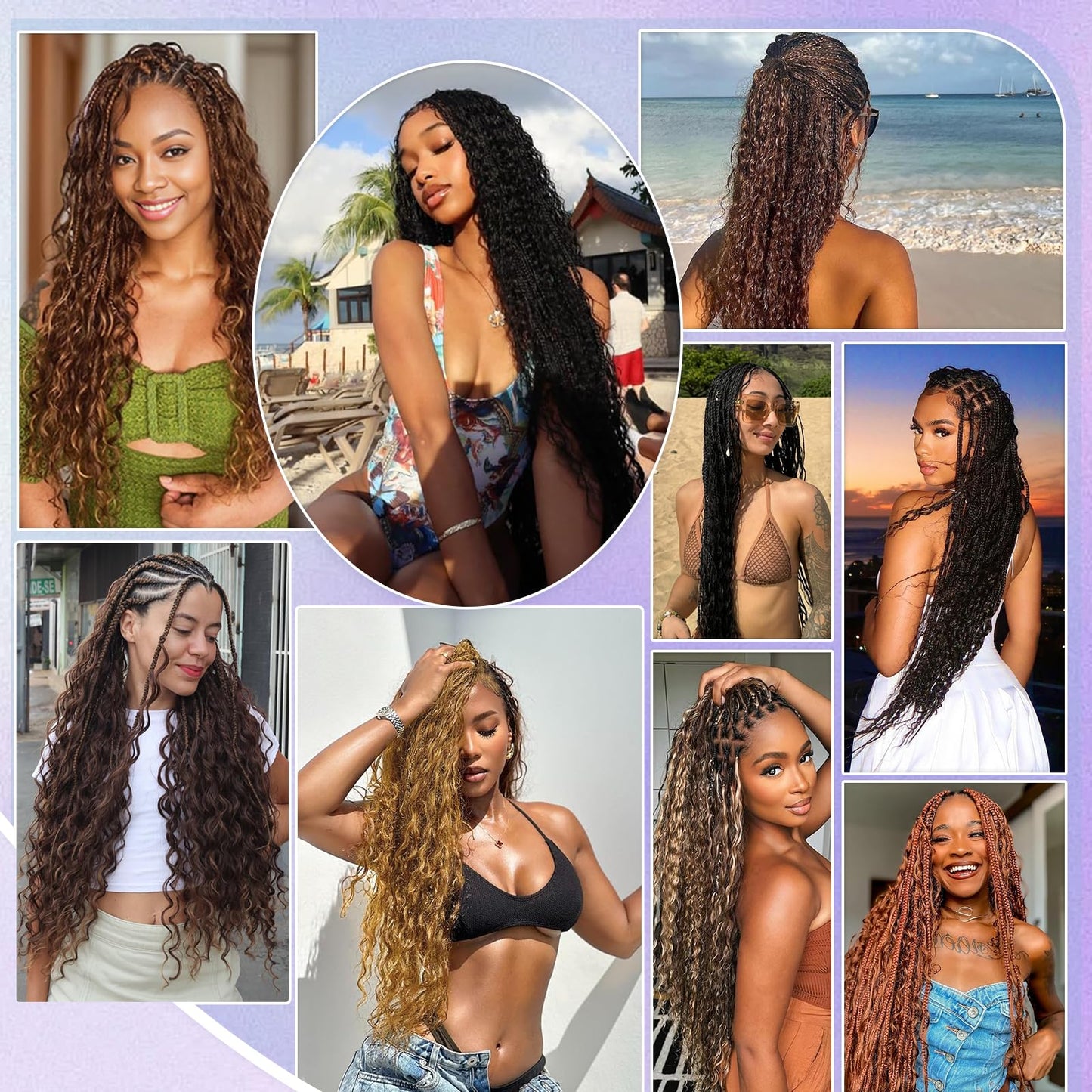 Human Braiding Hair 150g 20 Inch Boho Braids Human Hair Deep Wave Blonde Boho Hair For Braiding 6 Bundles/Pack No Weft Boho Human Braiding Hair Curly 27#
