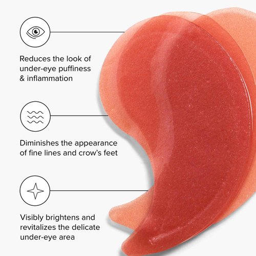 DRMTLGY Brightening Eye Masks (30 Pairs) - Caffeine Eye Masks for Dark Circles and Puffiness with Hyaluronic Acid, Eye Patches for Puffy Eyes - 2 pack