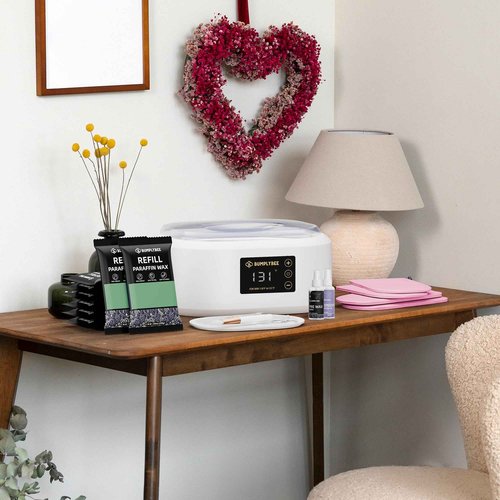 BUMPLYBEE Paraffin Wax Machine for Hand and Feet - 3500ml Hand Wax Paraffin Machine with 8 Pcs Aloe Vera Paraffin Bath, Moisturizing and Exfoliating