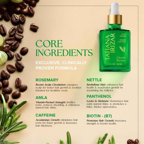 Hair Serum for Hair Growth Serum Women Made in USA - 2 Pack Scalp Serum for Hair Growth Non-Greasy Rosemary & Amla Hair Care Vegan 1 Oz Hair Loss Treatment for Women Regrowth Treatment