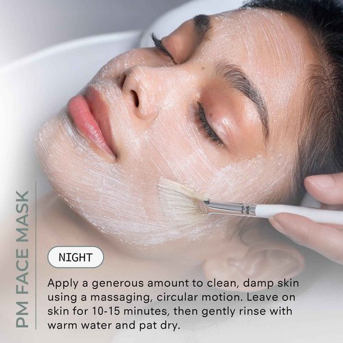 COSMEDIX Glow Bamboo Brightening Facial Mask - PM Exfoliating Facial Scrub for Tired, Dull & Uneven Skin - Anti-Aging Gentle Night Face Exfoliator with Bamboo & Niacinamide - All Skin Types