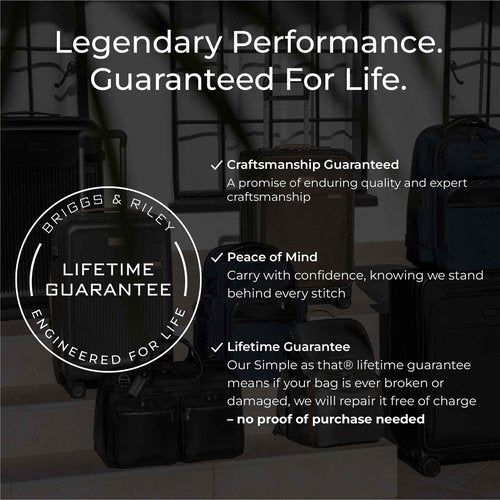 Briggs & Riley Expandable Essentials Kit - Toiletry Travel Bags for Women & Men, Organizer for Vacation, Compact Dopp Kit for Bathroom Accessories, Makeup, & Skincare - Baseline Collection, Black