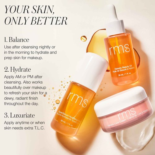 RMS Beauty Kakadu Beauty Oil – Potent Antioxidant Face Oil with Vitamin C-Rich Kakadu Plum, Hydrating & Brightening Serum for Radiant, Youthful Skin, 30ml