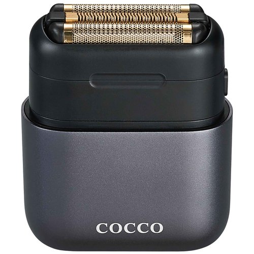 COCCO IMPACTO Shaver, Hygienic Gold Foil Triple Blade, White, Wet & Dry Use, Magnetic Replaceable Head, Intelligent Accelerator, 90 Min Run Time (Gray)
