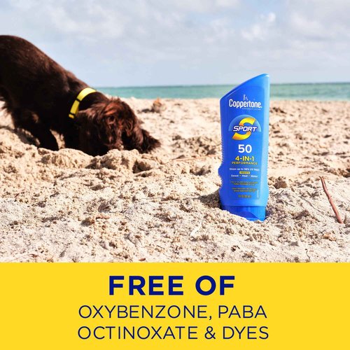 Coppertone SPORT Sunscreen Lotion Broad Spectrum SPF 50 (7 Fluid Ounce) (Packaging may vary)