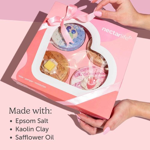 Waffle Bath Bomb Gift Set, Bubble Bath Bath Bomb, Soothing Bath Bomb for Kids, Handmade Bath Bombs, Fizz Bombs for Spa Baths, Valentine's Gift for Women and Teens