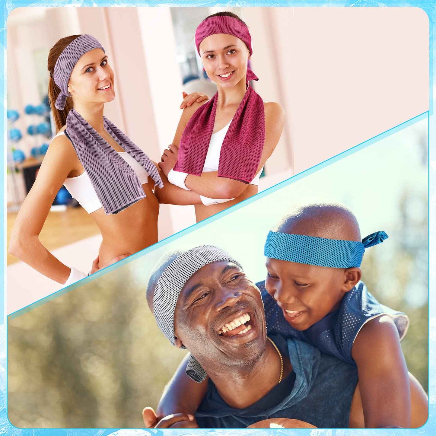 Maitys 200 Pcs Cooling Towel 32 x 12 Inch Microfiber Ice Towel for Neck and Face, Chilly Sweat Rag for Hot Weather Athletes, Gym, Yoga, Workout