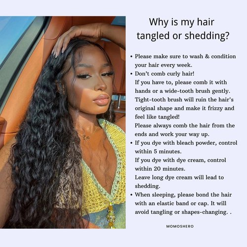 MOMOSHERO Water Wave Human Hair Bundles - Natural Black Wet & Wavy Curly Sew In Weave, Soft & Shed-free 12A 100% Brazilian Virgin Remy Hair - 3 Bundles, 12, 14, 16 Inch