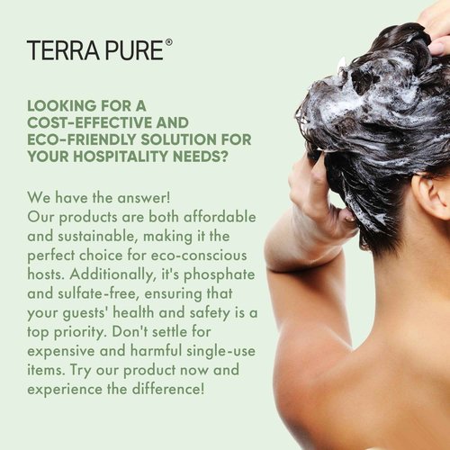 Terra Pure Hotel Shampoo | Four Gallons | Designed to Refill Soap Dispensers (Set of 4)