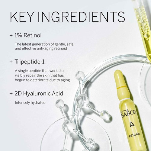 Babor Power Serum Ampoules - Retinol Serum, 7 Days to Renewed Skin, Counteract Signs of Premature Aging