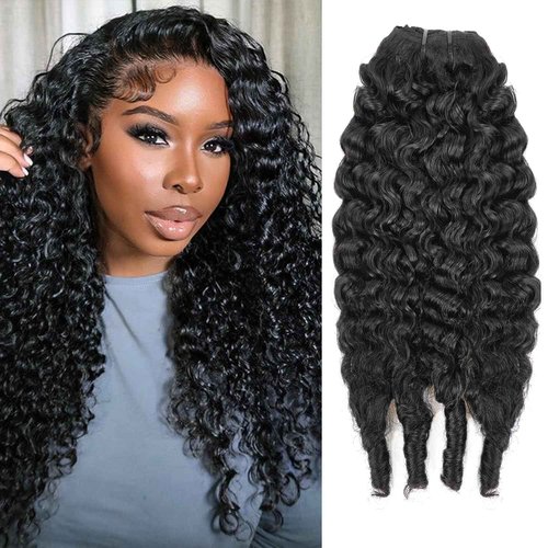 Clip In Hair Extensions Human Hair, 26 Inch Natural Black Jerry Curl Burmese Wild Wave Curly Clip Ins For Black Women Virgin Hair Double Weft Invisible Edge 120g 8pcs