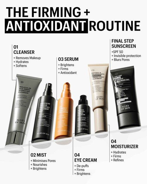 Allies of Skin Peptides Firming Eye Cream | Under Eye Moisturizer for Dark Circles & Puffiness | Bakuchiol, Ceramides and Vitamin C for Fine Lines and Under Eye Area | 0.5 oz