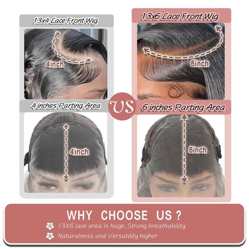 ELSISSI 30 Inch 13x6 Deep Wave Lace Front Wigs Human Hair Wet And Wavy HD Lace Front Wigs Human Hair 200 Density Pre Pulcked Glueless Wig for Women Natural Color