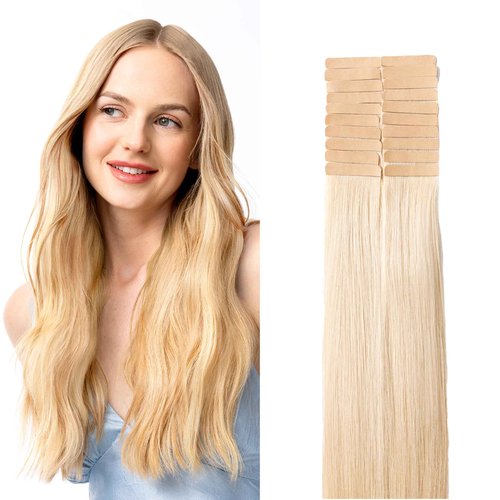 Luxy Tape-In Hair Extension Collection 24", 50g, Platinum Pearl Blonde, 20 pieces