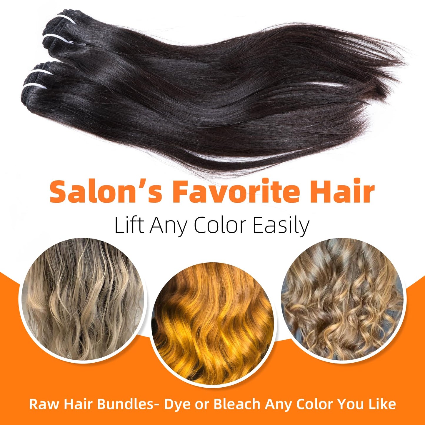 One Donor Lift 613 Raw Straight Bundles Human Hair Indian Hair 1 Bundle 16 Inches Unprocessed 100% Cuticle Aligned Virgin Human Hair Weave