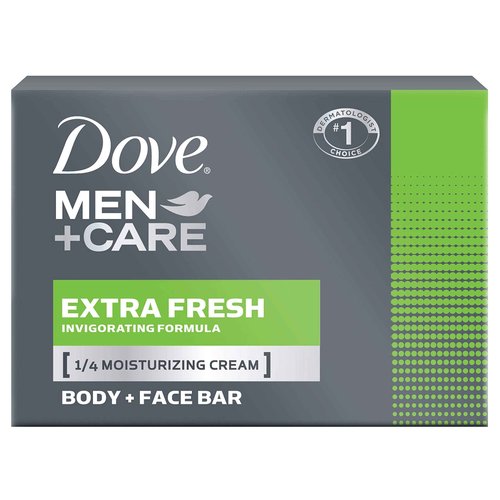 DOVE MEN + CARE Body and Face Bar Extra Fresh 3.17 oz, 48 Pieces