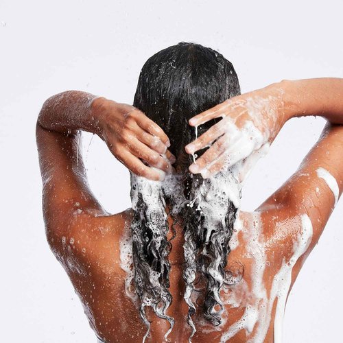 OUAI Thick Shampoo + Refill - Moisturizing Shampoo with Keratin, Marshmallow Root, Shea Butter & Avocado Oil for Thick Hair - Strengthens & Hydrates - Sulfate Free (2 Count, 10 Oz/32 Oz)