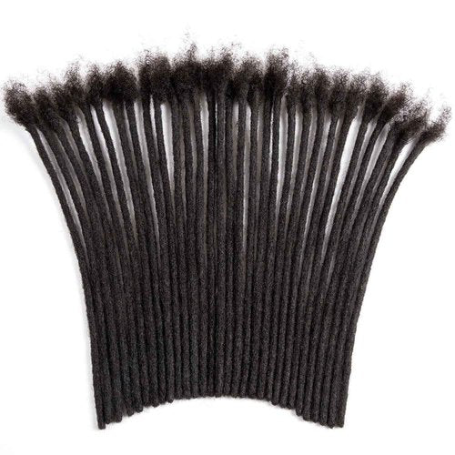 Originea 0.4cm and 0.6cm 0.8cm Width Options 6-18 Inch 100% Human Hair Loc Extension Full Handmade Permanent Locs Can Be Dyed and Bleached for Women Men Kids Dreadlock Extensions Real Human Hair