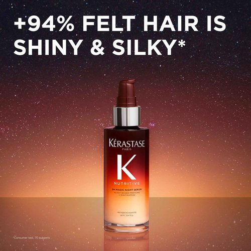 Kerastase Nutritive 8H Magic Night Serum - Overnight Treatment for Dry Hair, Enhances Shine, Anti-Frizz, With Plant-Based Proteins