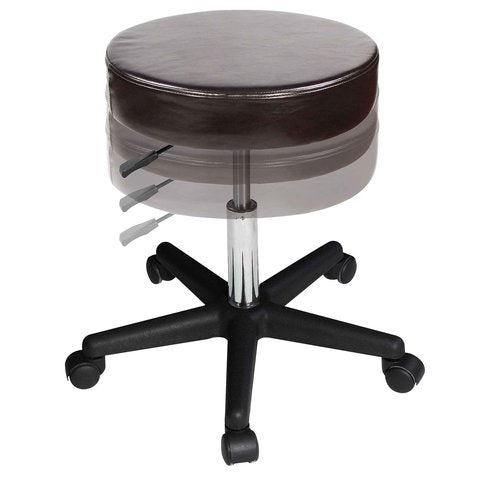 Master Massage Pneumatic/Hydraulic/Beauty/Swivel/Tattoo/Nanoskin Upholstery in Luster Stool, Coffee