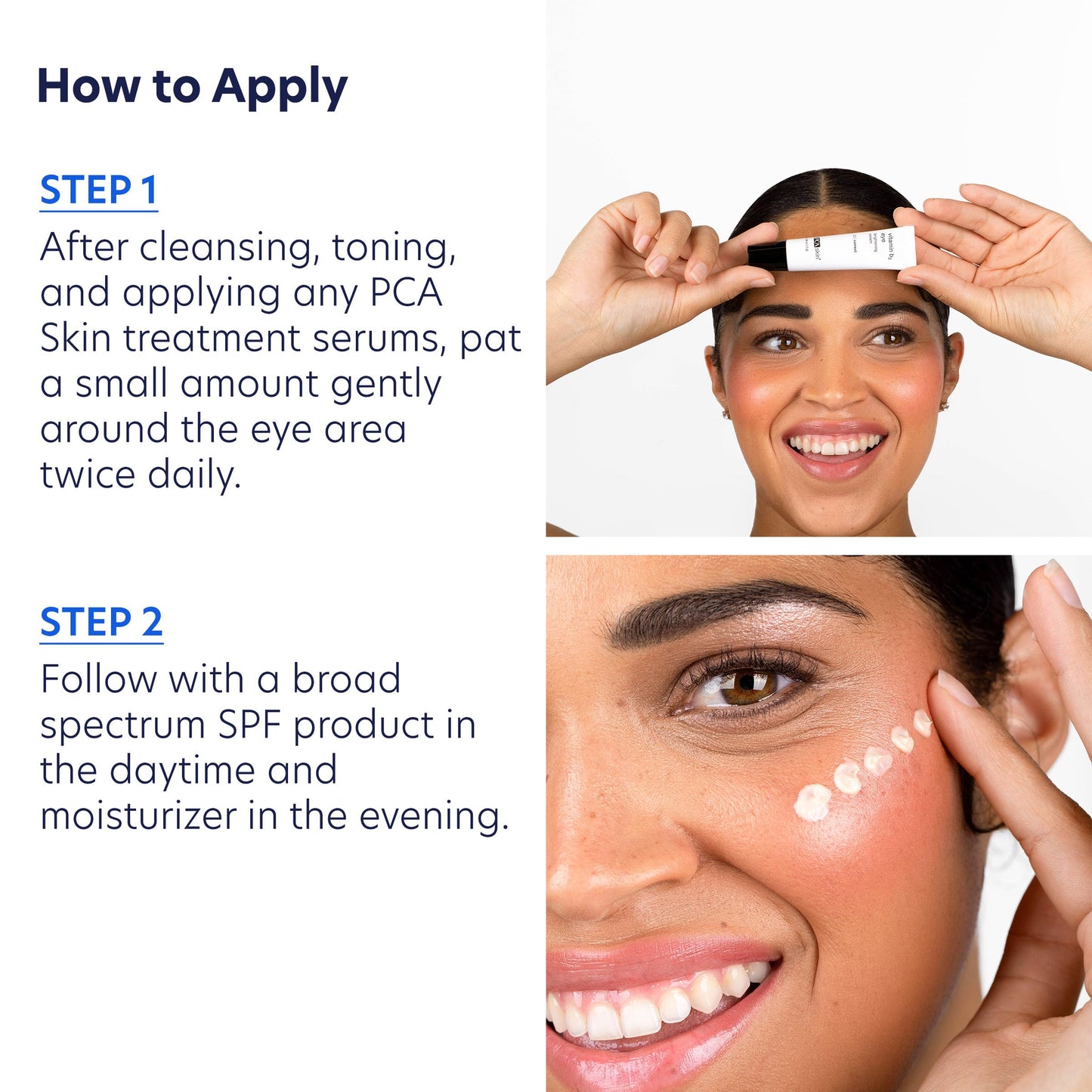 PCA SKIN Vitamin B3 Eye Brightening Cream, Eye Brightener For Bright Eyes, Dark Circles, Wrinkles, and Uneven Skin Tones, Anti Aging Eye Cream, Formulated with Niacinamide, 1 oz Tube