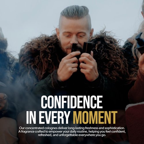 Concentrated Cologne for Men by Beard Struggle - 6x More Longer Than Traditional Colognes - Platinum Collection - Surtr's Fury - Mens Cologne, 15 mL / 0.5 US. fl. oz. Glass Roller Bottle