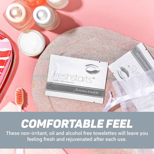 Freshends Flushable Individually Wrapped Wipes – 300 Bulk Pack Luxurious Towelettes, Guest Bathroom Essentials for Weddings, Restaurants, Bars & Clubs – Gray, Travel-Size, Disposable