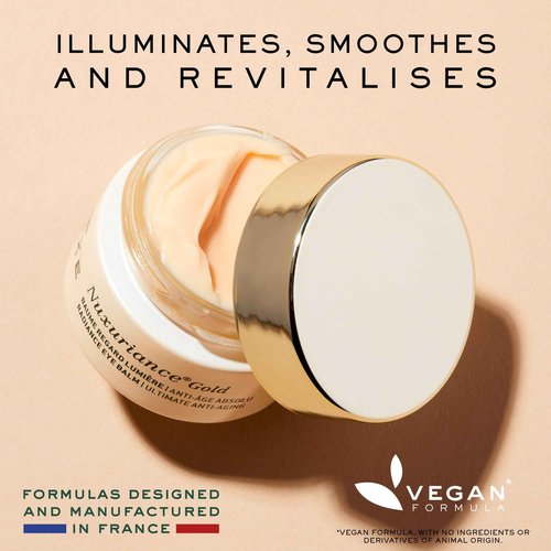 Nuxe Nuxuriance Gold Radiance Eye Balm, Anti-Aging, Firming Eye Contour Hydration with Hyaluronic Acid & Botanical Extracts, 0.51 Fl Oz