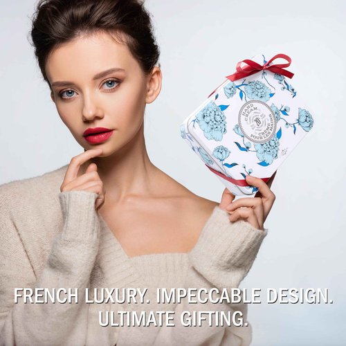 La Chatelaine White Hand Cream Trio and Luxury Soap Trio Gift Sets l Made in France | Plant-Based | Enriched with Organic Shea Butter