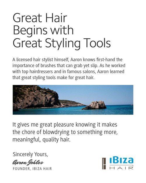 Ibiza Hair Round Brush Set: B3 for Beach Waves & B4 for Volume