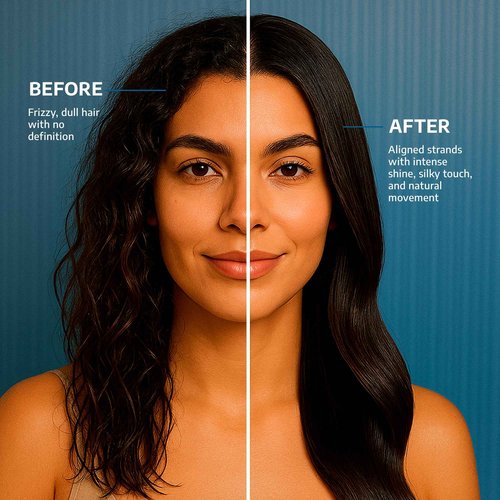 BRSCIENCE Organic Keratina Para Alisar el Pelo, Frizz Control Hair Care Products, Keratina Orgánica para Alisar el Pelo, Brazilian Keratin Treatment, Vegan Keratin Hair Treatment (33.8 Fl Oz)