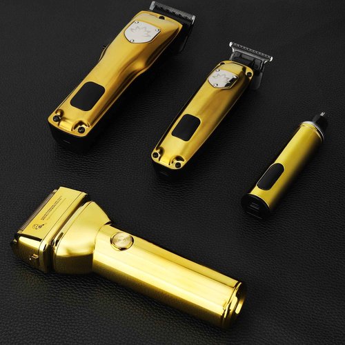 Karrte Professional Hair Clippers and Trimmer Set for Men, T-Shaper Trimmer & Foil Shaver, Nose & Ear Hair Trimmer, Cordless Clippers and Grooming Set, Hair Cutting Kit