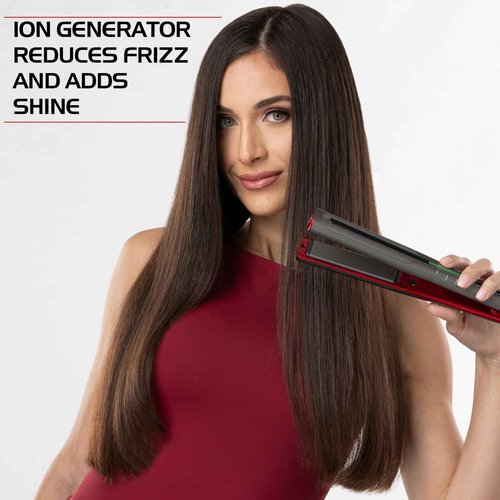 CHI Lava Glide Hairstyling Iron, Ceramic Hair Straightener for Smooth Styling & Long-Lasting Shine, Fast Heat-up for Professional Straightening, 1"