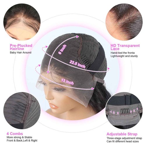 Oiosir 200 Density 20 Inch Body Wave Lace Front Wig Human Hair 13x6 HD Lace Front Wigs Human Hair for Women Glueless Wigs Human Hair Pre Plucked Natural Hairline