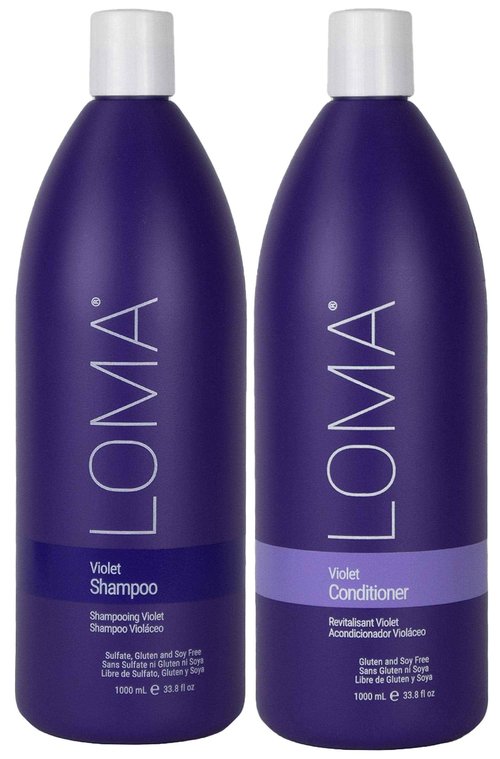 LOMA Violet Shampoo and Violet Conditioner (DUO PACK) 33 Sulfate, Paraben and Gluten FREE