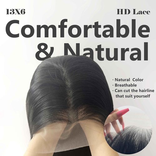 Synthetic Lace Front Wig 13x6 HD Lace Front Wig for Black Women 28inch Curly Hair Glueless Wig Pre-Plucked Wigs Beginner Friendly Natural Hairline Glueless Heat Resistant Lace Front Wig Long Curly Wig
