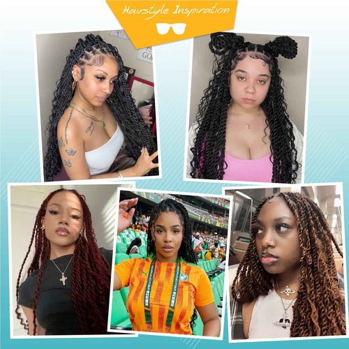 Kalyss HD Full Lace Boho Braided Wigs for Women 360 Lace Front Twist Braided Wigs with Baby Hair Black Premium Synthetic Knotless Braid Wig 36"