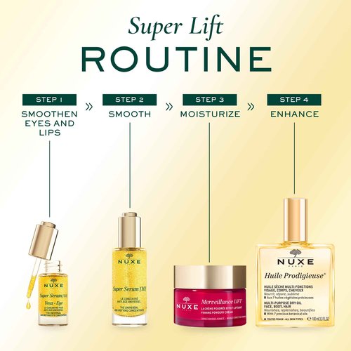 NUXE Super Serum Eye with Hyaluronic Acid and Botanical Caffeine, Anti-Aging Eye Serum, 0.5 fl oz