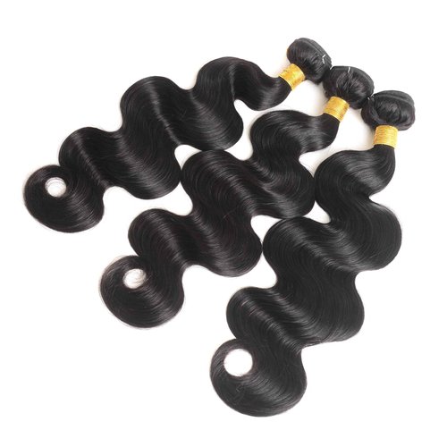 Katspon 12A Human Hair Bundles Body Wave 100% Unprocessed Brazilian Virgin Hair 3 Bundles Human Hair Extensions Quick Weave Human Hair (22 22 22 Inch)