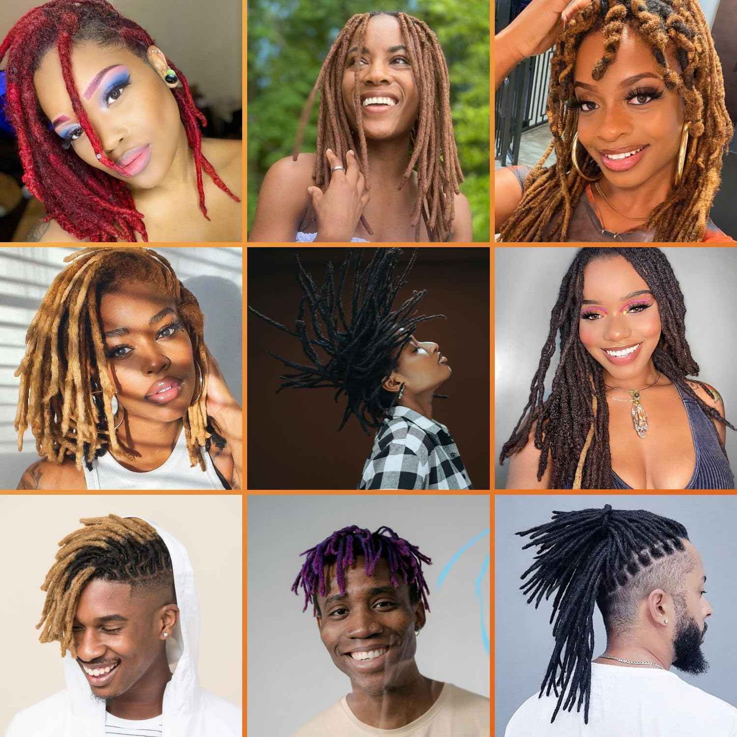 #27 Honey Blonde Loc Extensions Human Hair Dreads Extensions Dreadlock Extensions Human Hair Locs Extensions for Men Women Kids 0.4 cm 10 Inch 30 Strands Real Human Hair Locs Handmade Permanent Locs