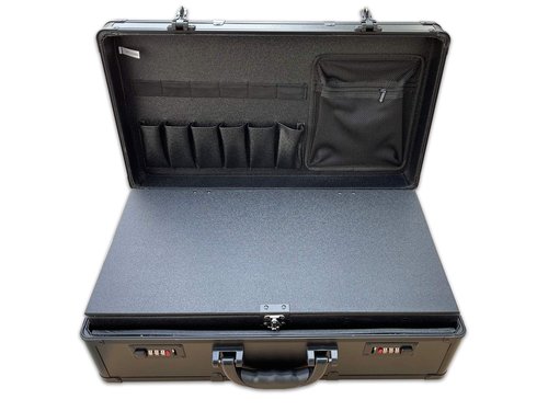 NNITEK Big space barber box double layer barber case black color……